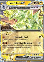 Tyranitar ex - Ossidiana Infuocata (Double Rare) [OBF-066]