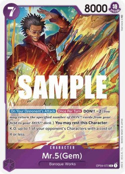 Mr.5(Gem) (OP04-072) - Kingdoms of Intrigue (Rare) [OP04-072]