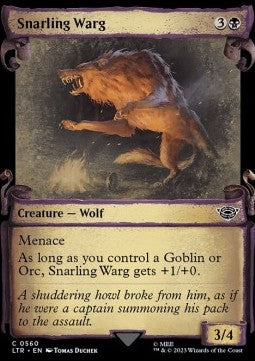 Warg Ringhiante - L’uscita nel periodo festivo de Il Signore degli Anelli: Racconti della Terra di Mezzo (Common) [LTRH-560]