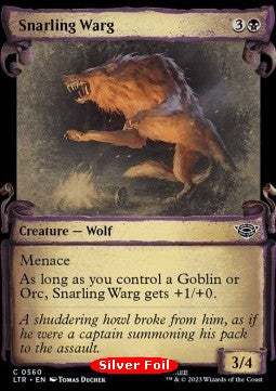 Warg Ringhiante - L’uscita nel periodo festivo de Il Signore degli Anelli: Racconti della Terra di Mezzo (Common) [LTRH-560]