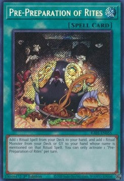 Pre-Preparazione dei Riti - 25th Anniversary Rarity Collection (Secret Rare) [RA01-055]