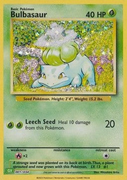 Bulbasaur - Pokémon Trading Card Game Classic: Venusaur & Lugia ex Deck (Fixed) [CLV-001]