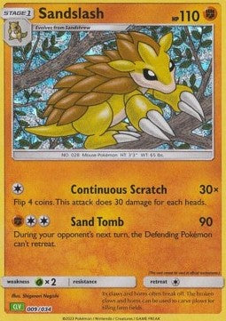 Sandslash - Pokémon Trading Card Game Classic: Venusaur & Lugia ex Deck (Fixed) [CLV-009]