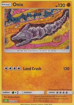 Onix - Pokémon Trading Card Game Classic: Venusaur & Lugia ex Deck (Fixed) [CLV-010]