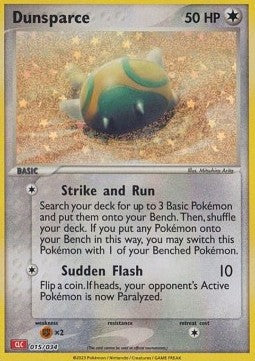 Dunsparce - Pokémon Trading Card Game Classic: Charizard & Ho-Oh ex Deck (Fixed) [CLC-015]