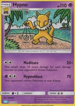 Hypno - Pokémon Trading Card Game Classic: Blastoise & Suicune ex Deck (Fixed) [CLB-012]