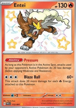 Entei - Destino di Paldea (Shiny Rare) [PAF-112]