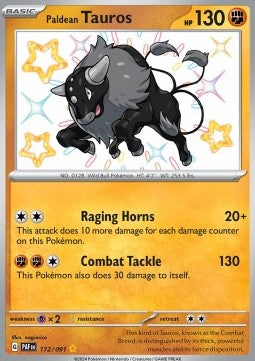 Tauros di Paldea - Destino di Paldea (Shiny Rare) [PAF-172]