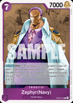 Zephyr (Navy) (OP06-074) - Wings of the Captain (Rare) [OP06-074]