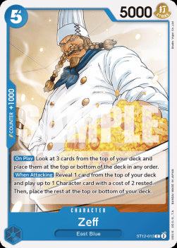 Zeff (ST12-013) - Starter Deck: Zoro & Sanji (Common) [ST-12-013]