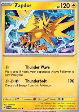 Zapdos - Crepuscolo Mascherato (Rare) [TWM-065]