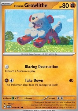 Growlithe di Hisui - Crepuscolo Mascherato (Common) [TWM-099]