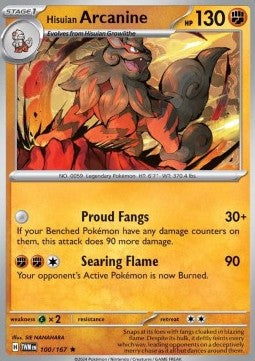 Arcanine di Hisui - Crepuscolo Mascherato (Rare) [TWM-100]