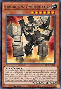 Golem che fa la Guardia ai Tesori del Millennio - Il Proibito Infinito (Common) [INFO-002]