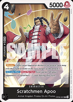 Scratchmen Apoo (OP08-087) - Two Legends (Uncommon) [OP08-087]
