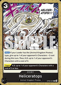Heliceratops (OP08-097) - Two Legends (Common) [OP08-097]