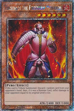 Thestalos il Monarca della Tempesta di Fuoco - Bonanza Quarto di Secolo (Platinum Secret Rare) [RA03-143]