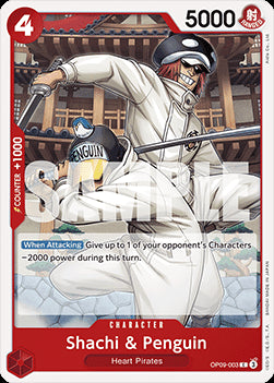 Shachi & Penguin (OP09-003) - Emperors in the New World (Common) [OP09-003]