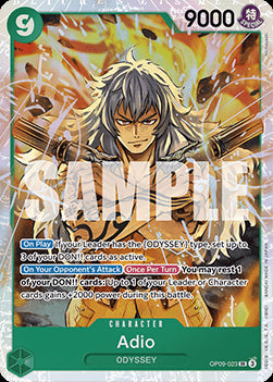 Adio (OP09-023) - Emperors in the New World (Super Rare) [OP09-023]