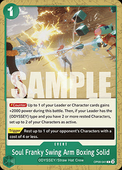 Soul Franky Swing Arm Boxing Solid (OP09-041) - Emperors in the New World (Common) [OP09-041]