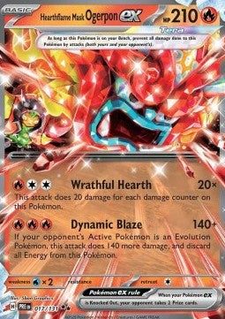 Ogerpon Maschera Focolare ex - Evoluzioni Prismatiche (Double Rare) [PRE-017]
