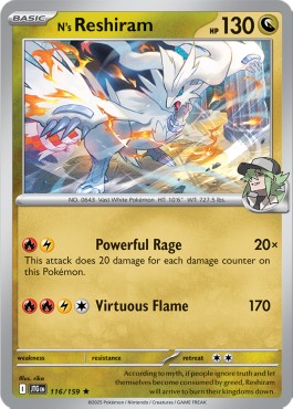 Reshiram di N - Avventure Insieme (Rare) [JTG-116]