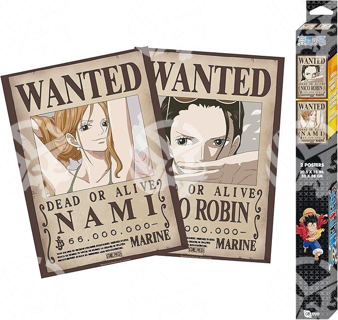 Poster One Piece Nami e Nico Robin - Warcard