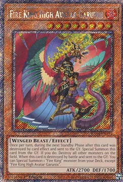 Re del Fuoco Alto Avatar Garunix - Assalto Quarto di Secolo (Platinum Secret Rare) [RA04-194]