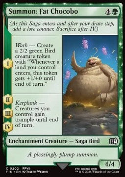 Invocazione: Chocobo Ciccio - Magic: The Gathering - FINAL FANTASY (Common) [FIN-202]