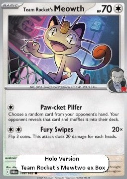 Meowth del Team Rocket - Rivali Predestinati: Supplementi (Promo) [xDRI-149]
