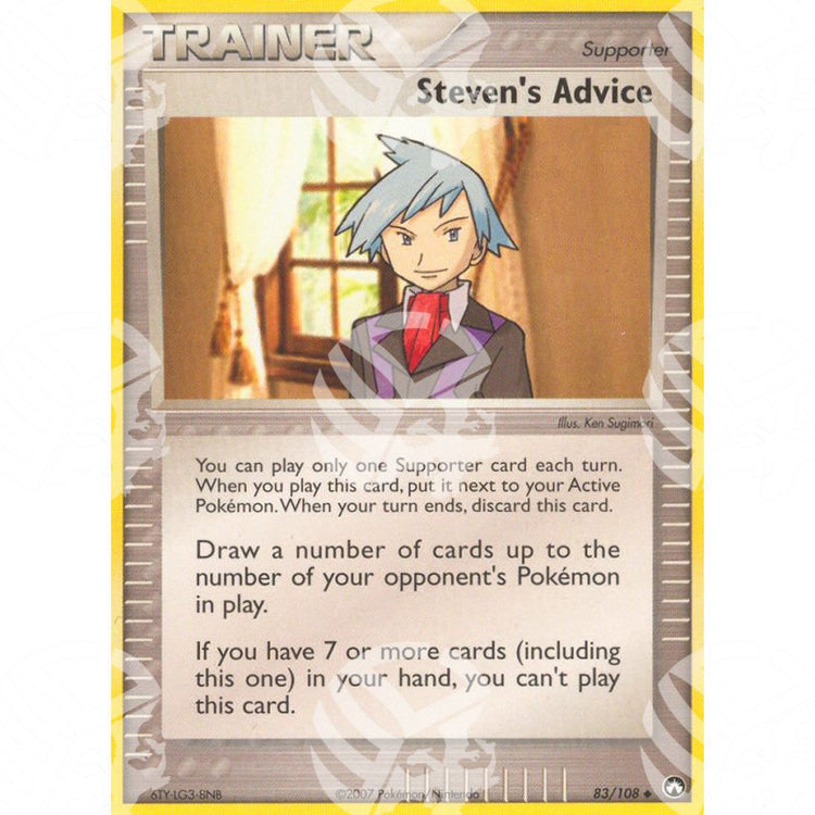 EX Power Keepers - Steven's Advice - 83/108 - Warcard - EX Power Keepers - Steven's Advice - 83/108 i prezzi più bassi sul mercato, solo da www.warcardshop.com! Carte singole, box, buste e mazzi.