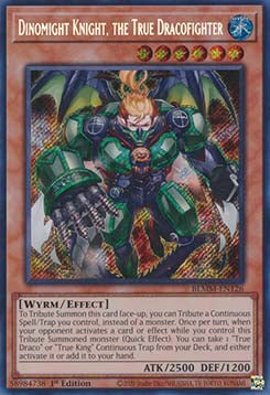 Dinomight Kavaliere, il Vero Dracocombattente - Battaglie della Leggenda: Tumulto di Mostri (Secret Rare) [BLMM-126]