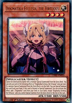Dogmatika Ecclesia, la Virtuosa - THE CHRONICLES DECK: The Fallen & The Virtuous (All-Foil Edition) (Ultra Rare) [CH01-014]