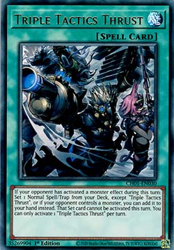 Spinta Tattiche Triple - THE CHRONICLES DECK: The Fallen & The Virtuous (All-Foil Edition) (Ultra Rare) [CH01-030]