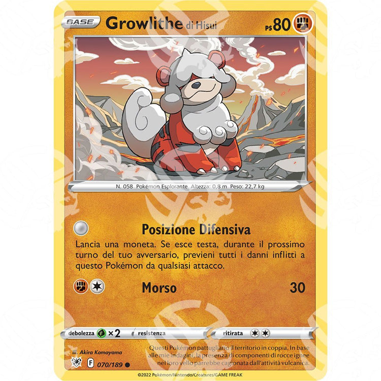 Lucentezza Siderale - Hisuian Growlithe - 070/189 - Warcard - Lucentezza Siderale - Hisuian Growlithe - 070/189 i prezzi più bassi sul mercato, solo da www.warcardshop.com! Carte singole, box, buste e mazzi.