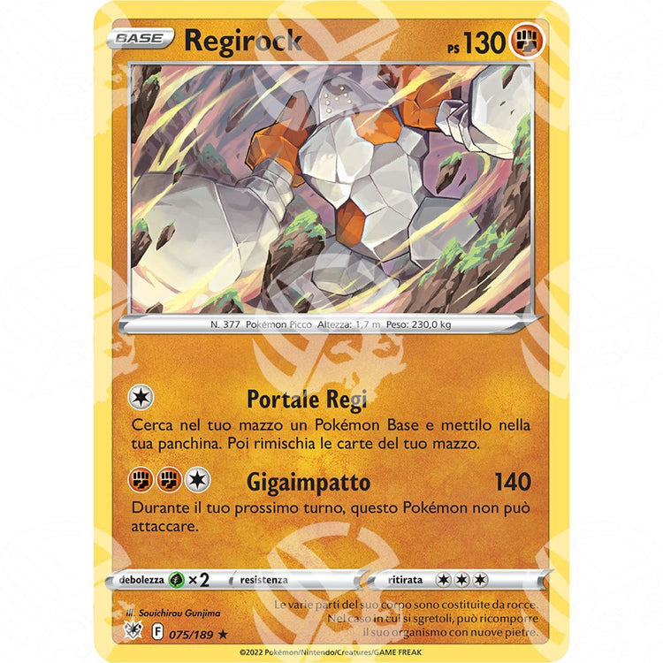 Lucentezza Siderale - Regirock - 075/189 - Warcard - Lucentezza Siderale - Regirock - 075/189 i prezzi più bassi sul mercato, solo da www.warcardshop.com! Carte singole, box, buste e mazzi.