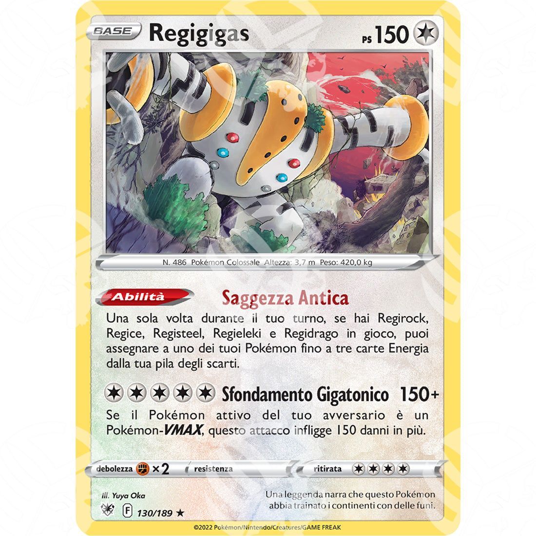 Lucentezza Siderale - Regigigas - Holo Rare 130/189 - Warcard - Lucentezza Siderale - Regigigas - Holo Rare 130/189 i prezzi più bassi sul mercato, solo da www.warcardshop.com! Carte singole, box, buste e mazzi.