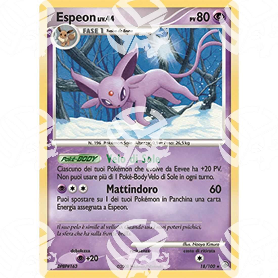 Alba Suprema - Espeon - 18/100 - Warcard - Alba Suprema - Espeon - 18/100 i prezzi più bassi sul mercato, solo da www.warcardshop.com! Carte singole, box, buste e mazzi.