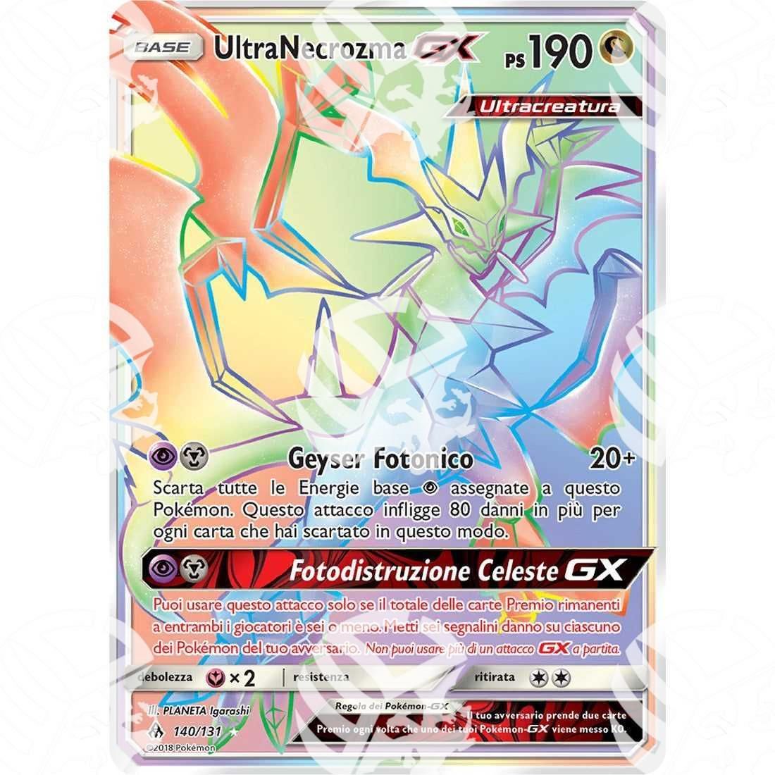Apocalisse di Luce - Ultra Necrozma GX - Rainbow Rare 140/131 - Warcard -  -  - Apocalisse di Luce - Ultra Necrozma GX - Rainbow Rare 140/131 - Warcard - Apocalisse di Luce - Ultra Necrozma GX - Rainbow Rare 140/131 i prezzi più bassi sul mercato, solo da www.warcardshop.com! Carte singole, box, buste e mazzi.