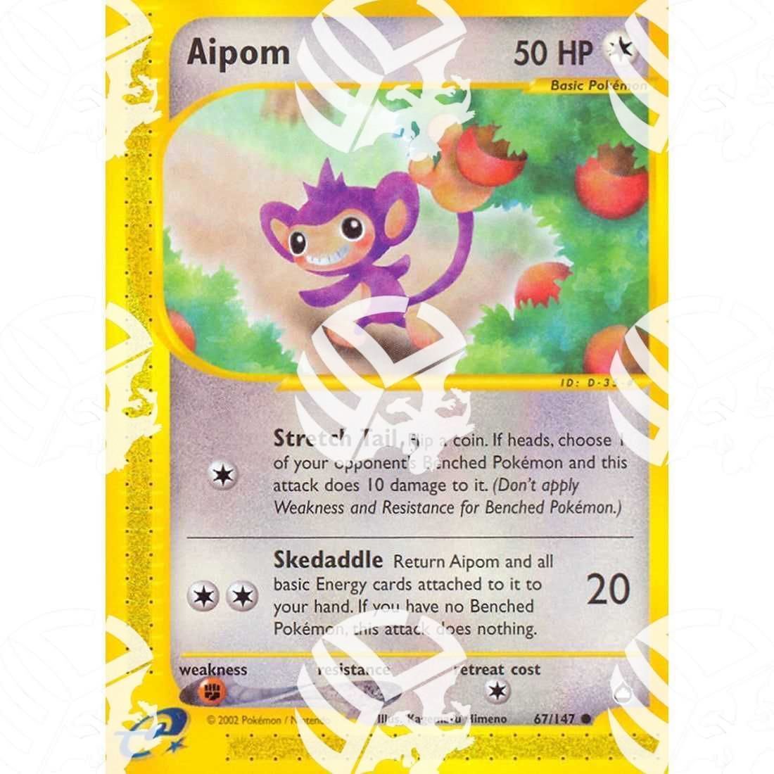 Aquapolis - Aipom - 67/147 - Warcard - Aquapolis - Aipom - 67/147 i prezzi più bassi sul mercato, solo da www.warcardshop.com! Carte singole, box, buste e mazzi.