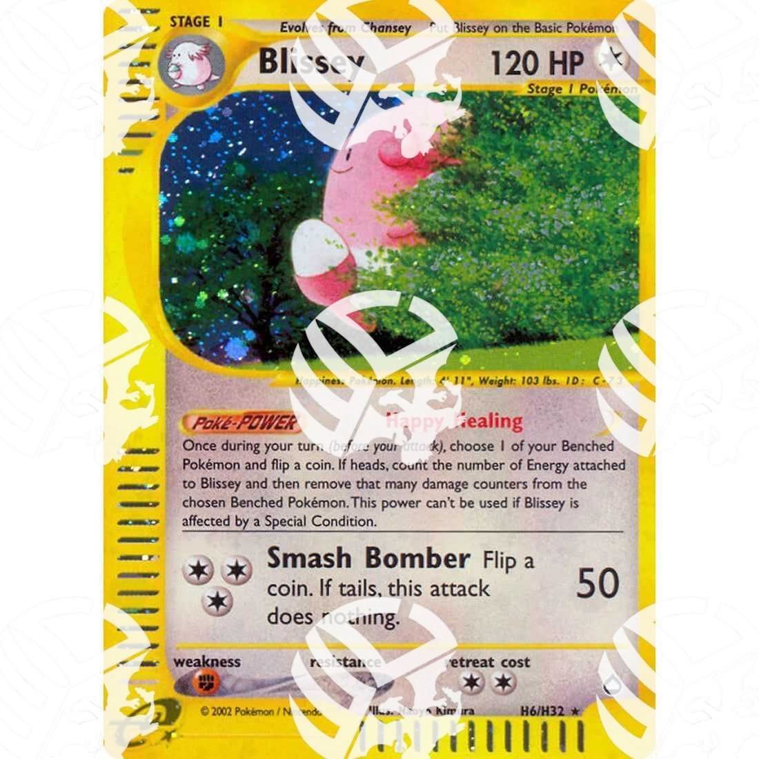 Aquapolis - Blissey - Holo Rare H6/H32 - Warcard - Aquapolis - Blissey - Holo Rare H6/H32 i prezzi più bassi sul mercato, solo da www.warcardshop.com! Carte singole, box, buste e mazzi.