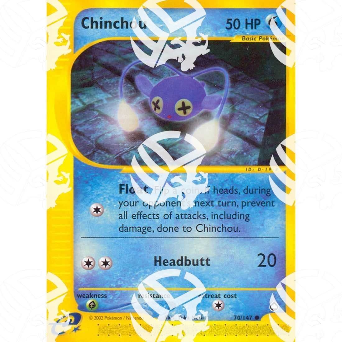 Aquapolis - Chinchou - 70/147 - Warcard - Aquapolis - Chinchou - 70/147 i prezzi più bassi sul mercato, solo da www.warcardshop.com! Carte singole, box, buste e mazzi.