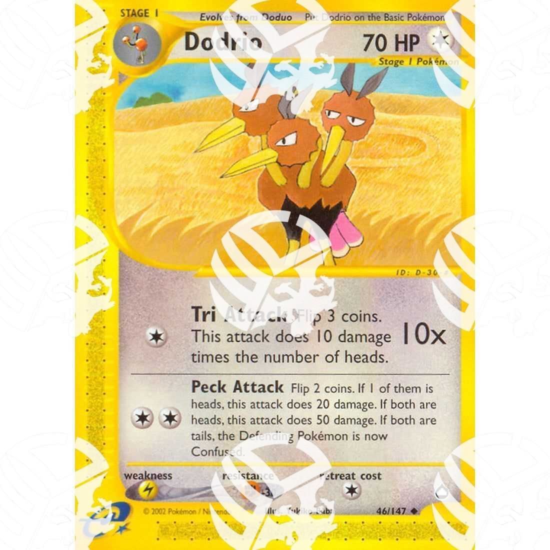 Aquapolis - Dodrio - 46/147 - Warcard - Aquapolis - Dodrio - 46/147 i prezzi più bassi sul mercato, solo da www.warcardshop.com! Carte singole, box, buste e mazzi.
