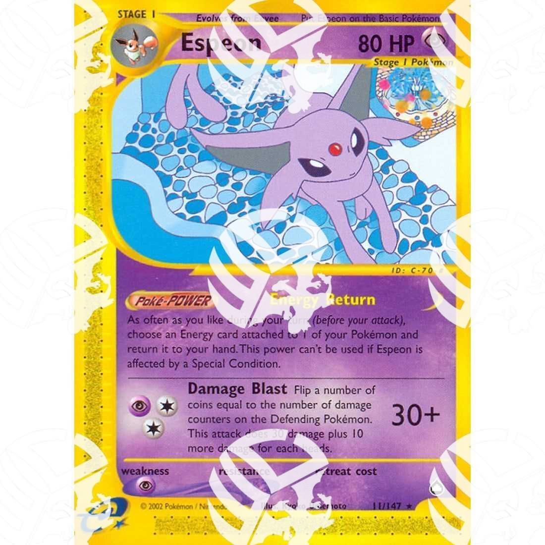 Aquapolis - Espeon - 11/147 - Warcard - Aquapolis - Espeon - 11/147 i prezzi più bassi sul mercato, solo da www.warcardshop.com! Carte singole, box, buste e mazzi.