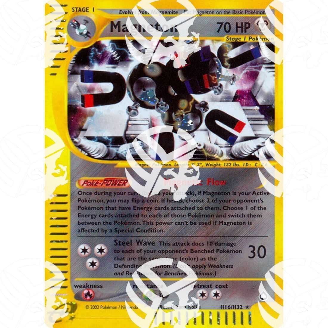 Aquapolis - Magneton - Holo Rare H16/H32 - Warcard - Aquapolis - Magneton - Holo Rare H16/H32 i prezzi più bassi sul mercato, solo da www.warcardshop.com! Carte singole, box, buste e mazzi.