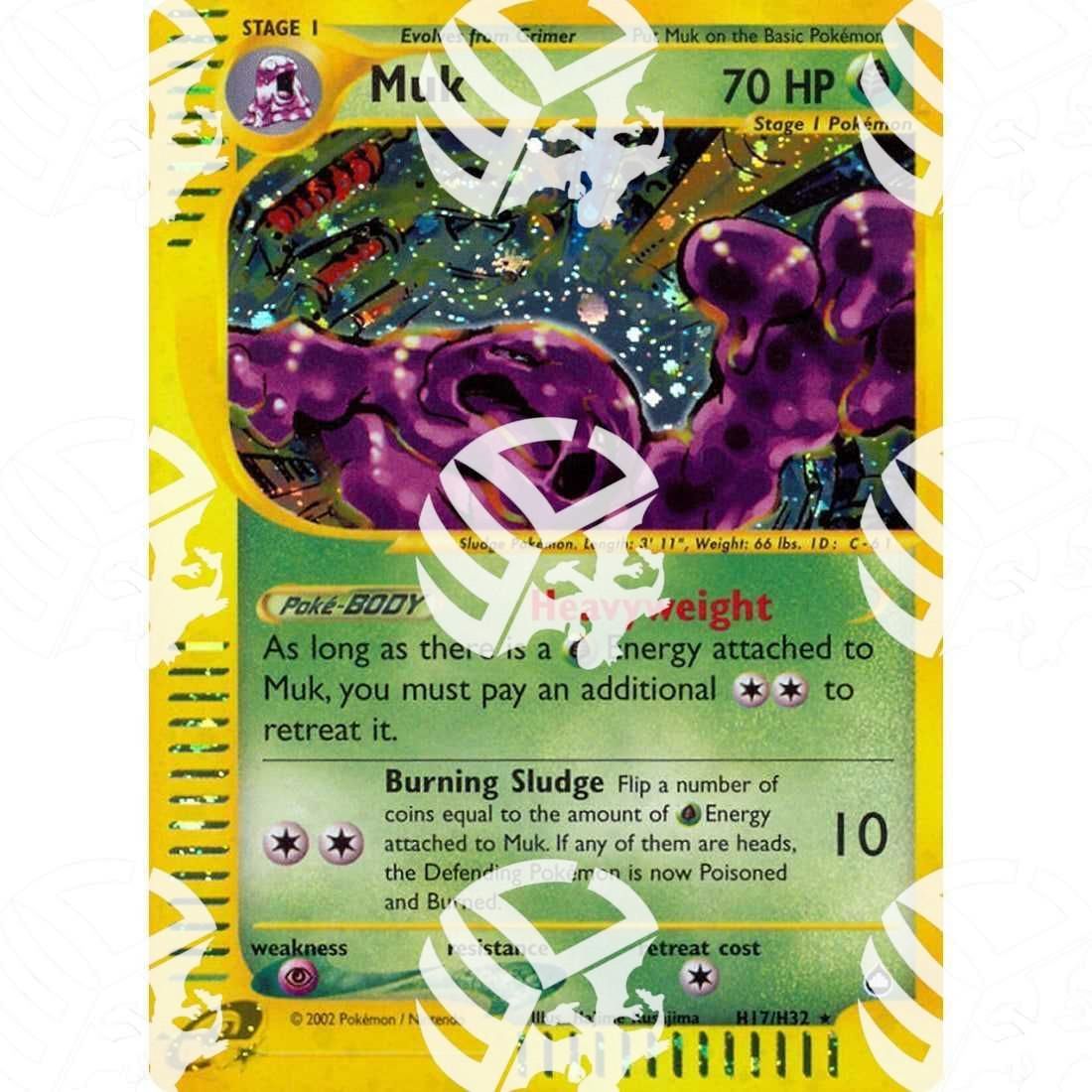 Aquapolis - Muk - Holo Rare H17/H32 - Warcard - Aquapolis - Muk - Holo Rare H17/H32 i prezzi più bassi sul mercato, solo da www.warcardshop.com! Carte singole, box, buste e mazzi.