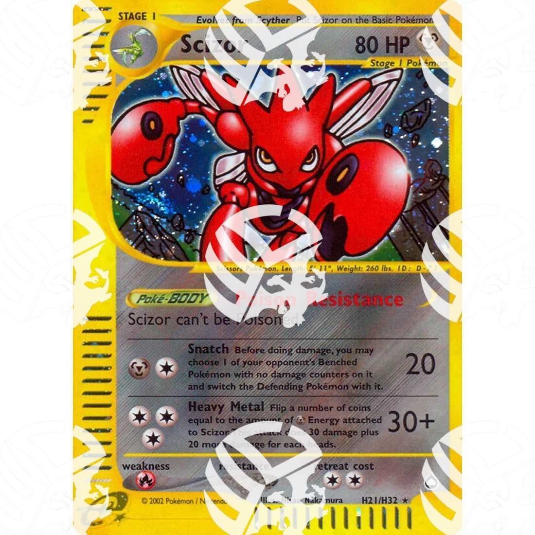 Aquapolis - Scizor - Holo Rare H21/H32 - Warcard - Aquapolis - Scizor - Holo Rare H21/H32 i prezzi più bassi sul mercato, solo da www.warcardshop.com! Carte singole, box, buste e mazzi.