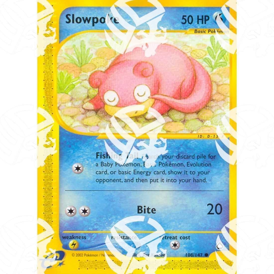 Aquapolis - Slowpoke - 108/147 - Warcard - Aquapolis - Slowpoke - 108/147 i prezzi più bassi sul mercato, solo da www.warcardshop.com! Carte singole, box, buste e mazzi.