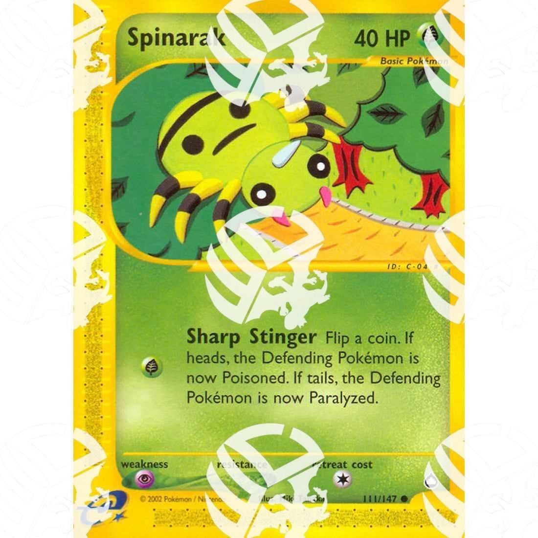 Aquapolis - Spinarak - 111/147 - Warcard - Aquapolis - Spinarak - 111/147 i prezzi più bassi sul mercato, solo da www.warcardshop.com! Carte singole, box, buste e mazzi.