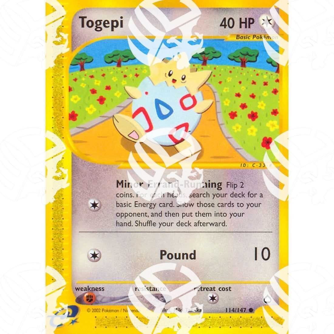 Aquapolis - Togepi - 114/147 - Warcard - Aquapolis - Togepi - 114/147 i prezzi più bassi sul mercato, solo da www.warcardshop.com! Carte singole, box, buste e mazzi.
